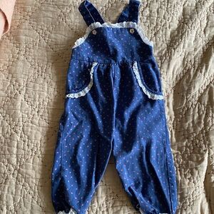 Adorable Vintage Baby Denim Overalls